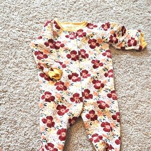 Baby Gear Floral Footie
